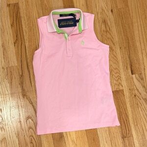 Polo by Ralph Lauren Pink Sleeveless polo size small NWT
